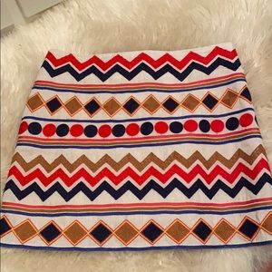 THML aztec pattern mini skirt